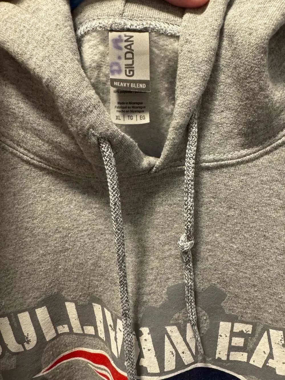 Sullivan East Iron Patriots Graphic Hoodie Sweatshirt Gray - Picture 4 of 4